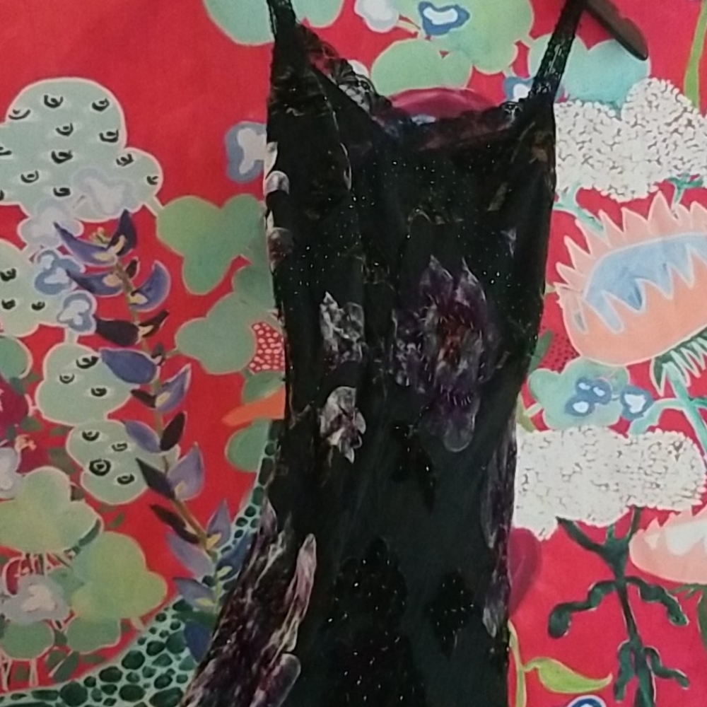 Vintage Burnout Velvet Dress